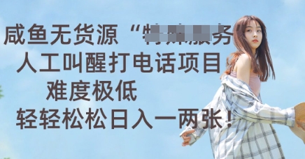 咸鱼无货源人工叫醒打电话项目，难度极低， 轻轻松松日入一两张-极客星球
