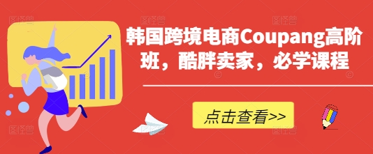 韩国跨境电商Coupang高阶班，酷胖卖家，必学课程-极客星球