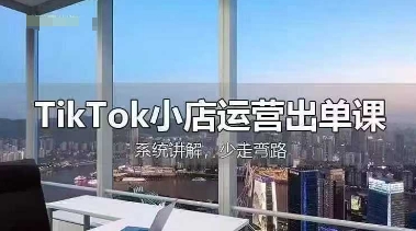 TikTok小店运营出单课，从开店选品、运营出单、发货回款，进行全流程讲解-极客星球