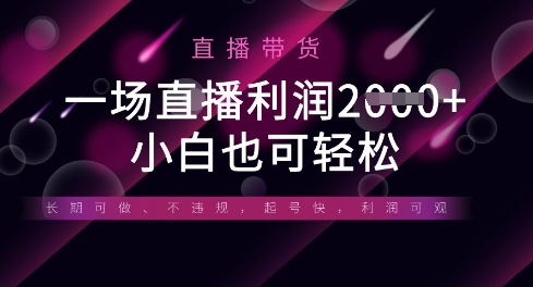 半无人直播带货,一场利润数张,适合所有平台玩法,小白也可轻松-极客星球